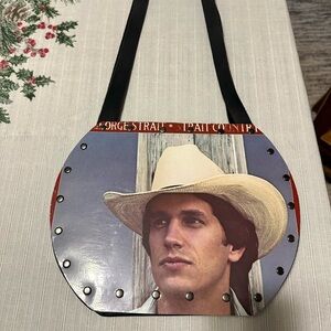 Band in my Hand purse from the 1981
Vintage George Strait “Strait Country”album.